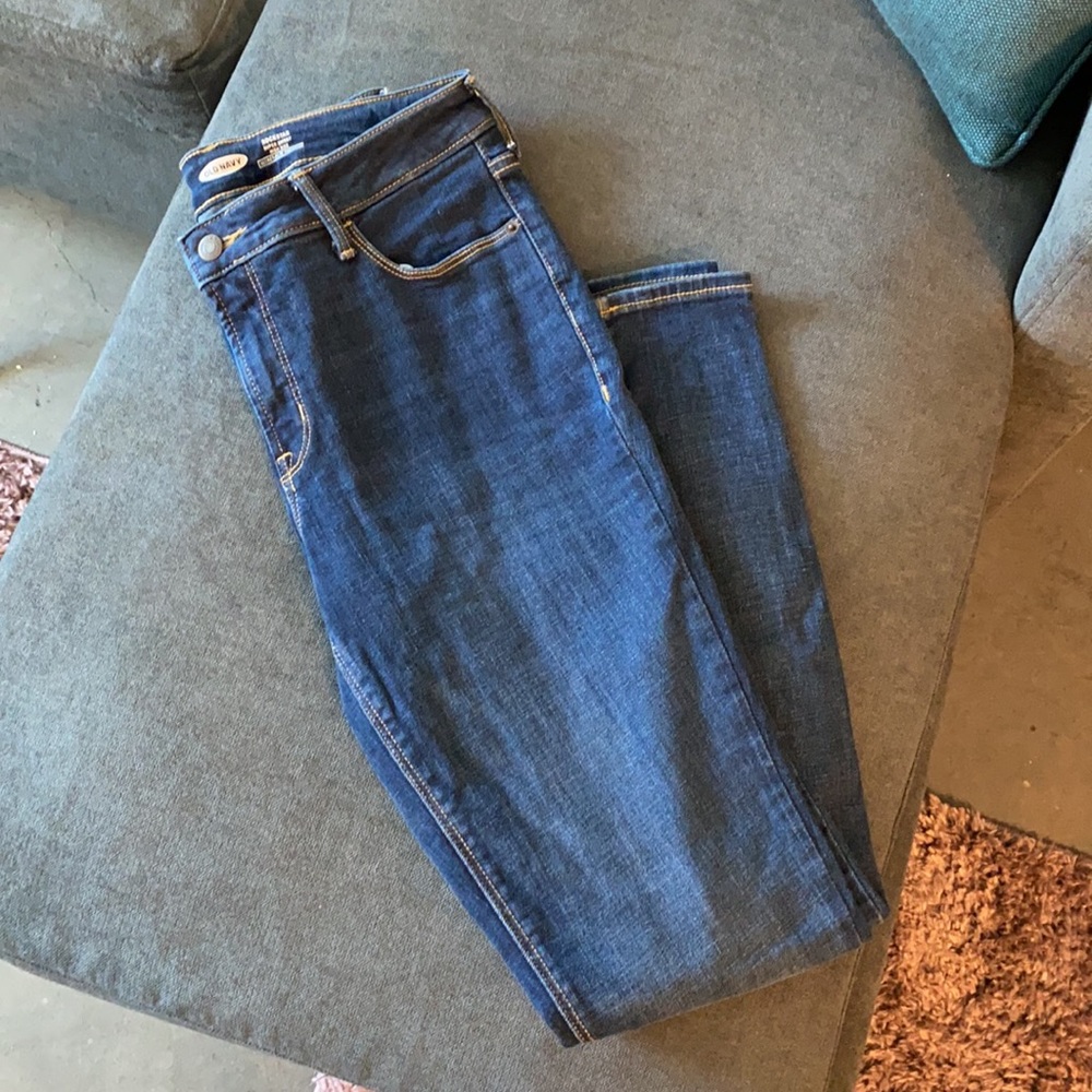 Old Navy Rock Star blue Jeans 8 Long